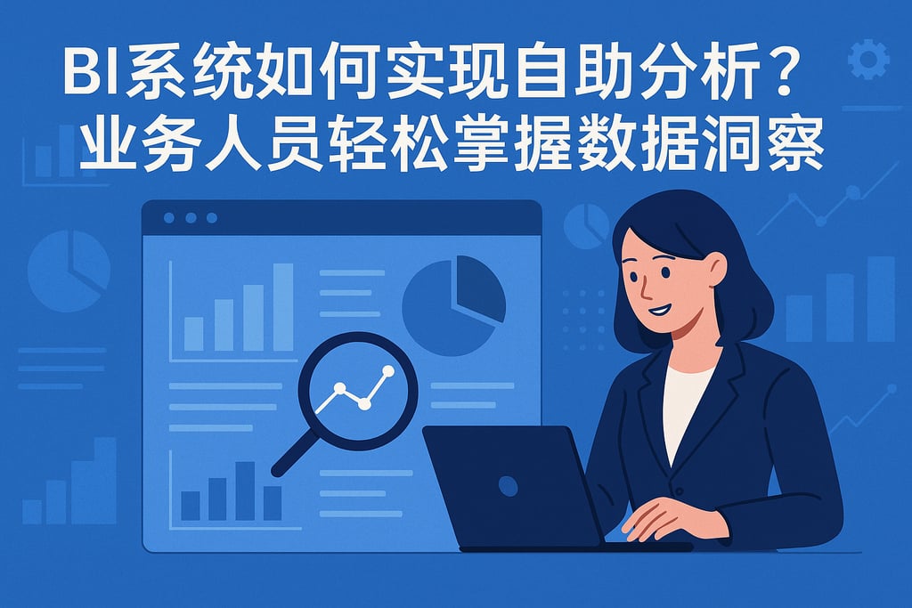 BI系统如何实现自助分析？业务人员轻松掌握数据洞察"